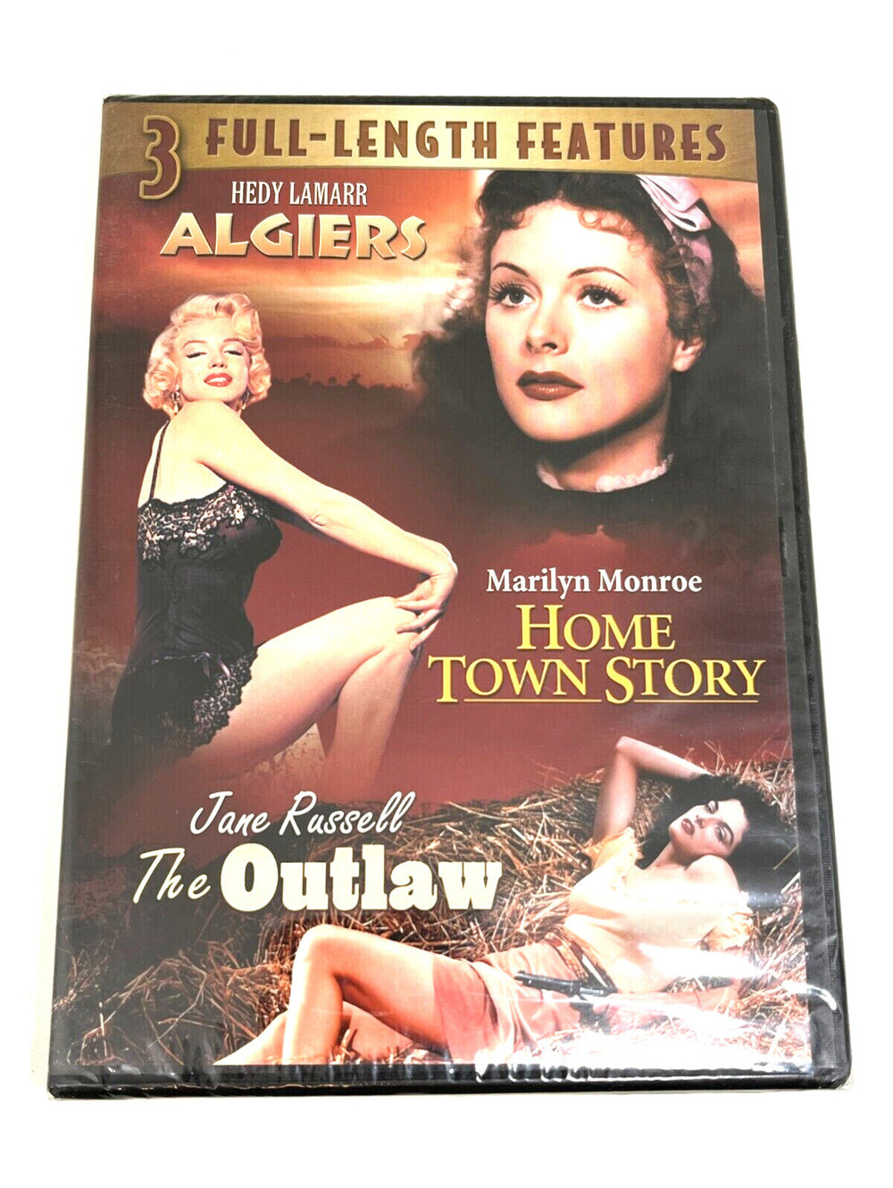 Algiers / Home Town Story / The Outlaw DVD - Brand New Sealed